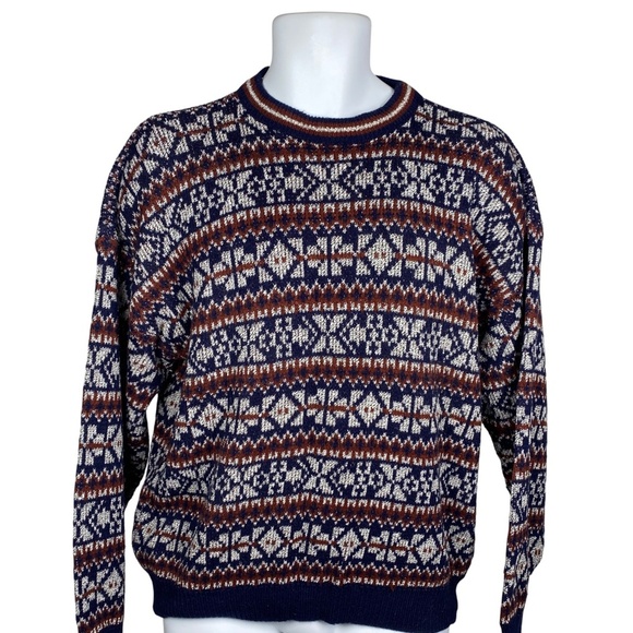 Vintage Robert Bruce Fair Isle Sweater - Picture 1 of 5